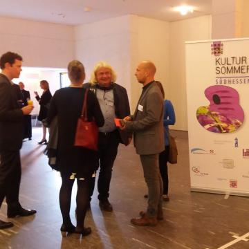 Empfang der Ehrengäste bei der Abschlussveranstaltung im Staatstheater Darmstadt am 17. September 2017 - Foto: Kultursommer Südhessen e. V.