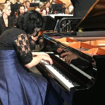 Gershwin meets Ravel - Elnara Ismailova, Klavier - am 2. Juli 2017 - Foto: Musikforum Seeheim Jugenheim