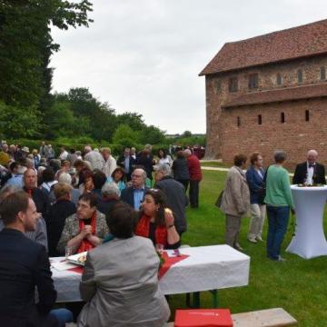 Eröffnungsveranstaltung des "KUSS" 2017 - Gemütliches Beisammensein nach dem Chorkonzert - Foto: Pressestelle des Odenwaldkreises