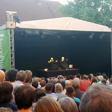 25. Internationales Straßentheaterfestival "Gassensensationen" vom 5. bis 08. Juli 2017 in Heppenheim - Teatro dei Piedi, Sonata a quatro Piedi - Foto: Kultursommer Südhessen e.V.