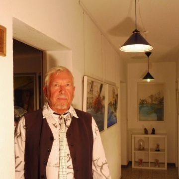 Der Odenwälder Künstler Manfred Seifert in seinem Atelier - Foto: Manfred Seifert